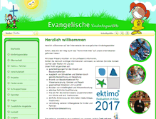 Tablet Screenshot of ev-kita-troebitz.de